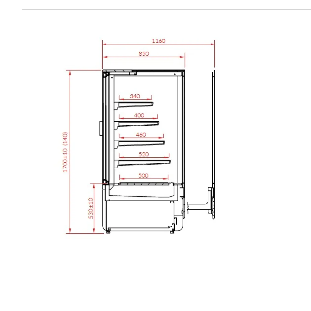 Neutrali vitrina INNOVA 140.170