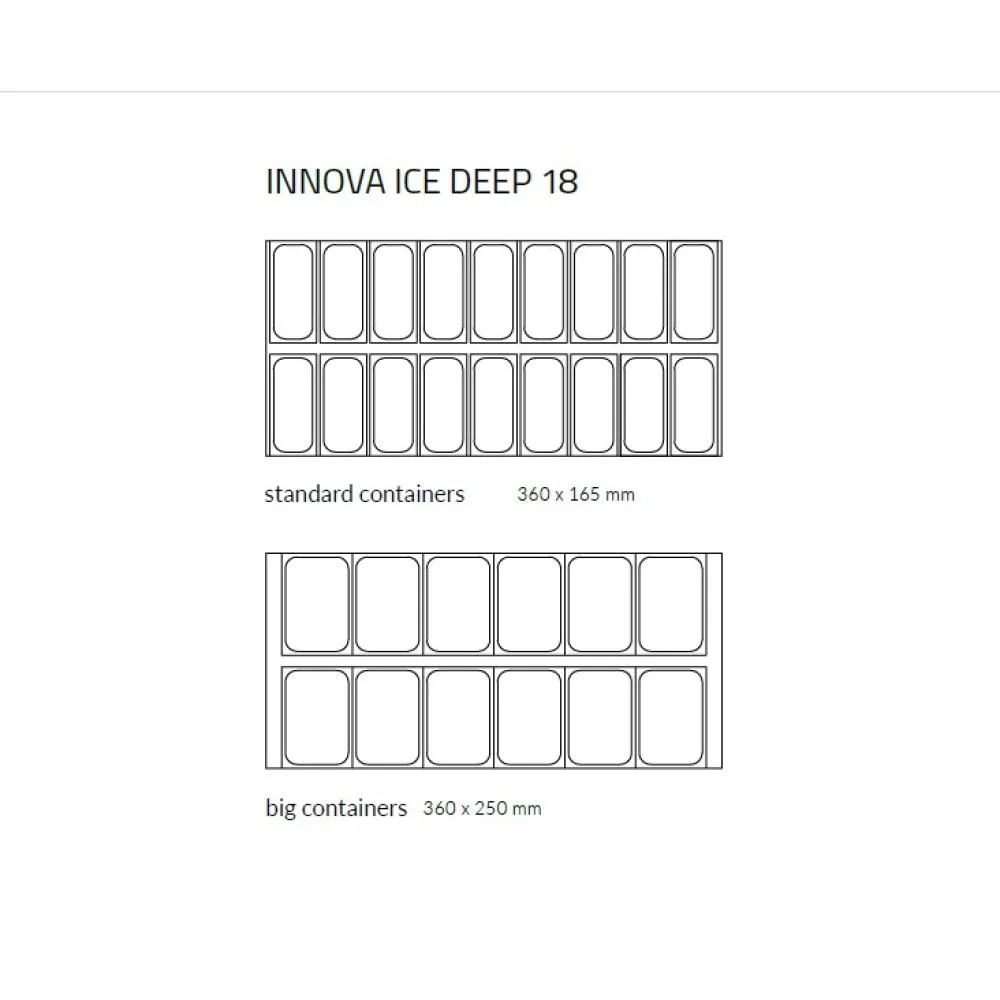 Saldējuma vitrīna INNOVA DEEP ICE 1750 mm