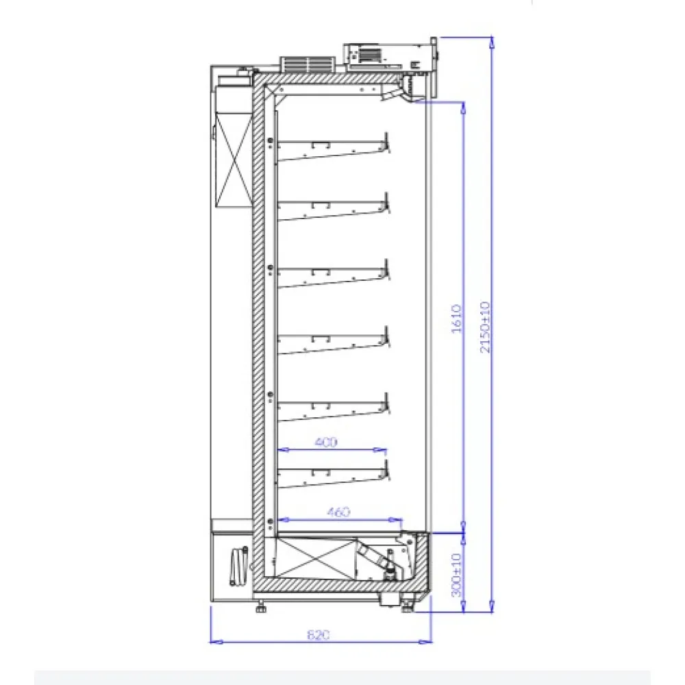 KING EVO 1.0 AT Külm Vitriin