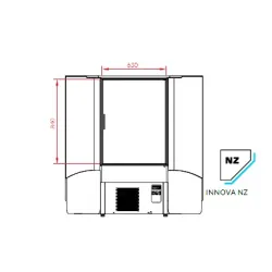 Konditorejas vitrīna INNOVA NZ45.110