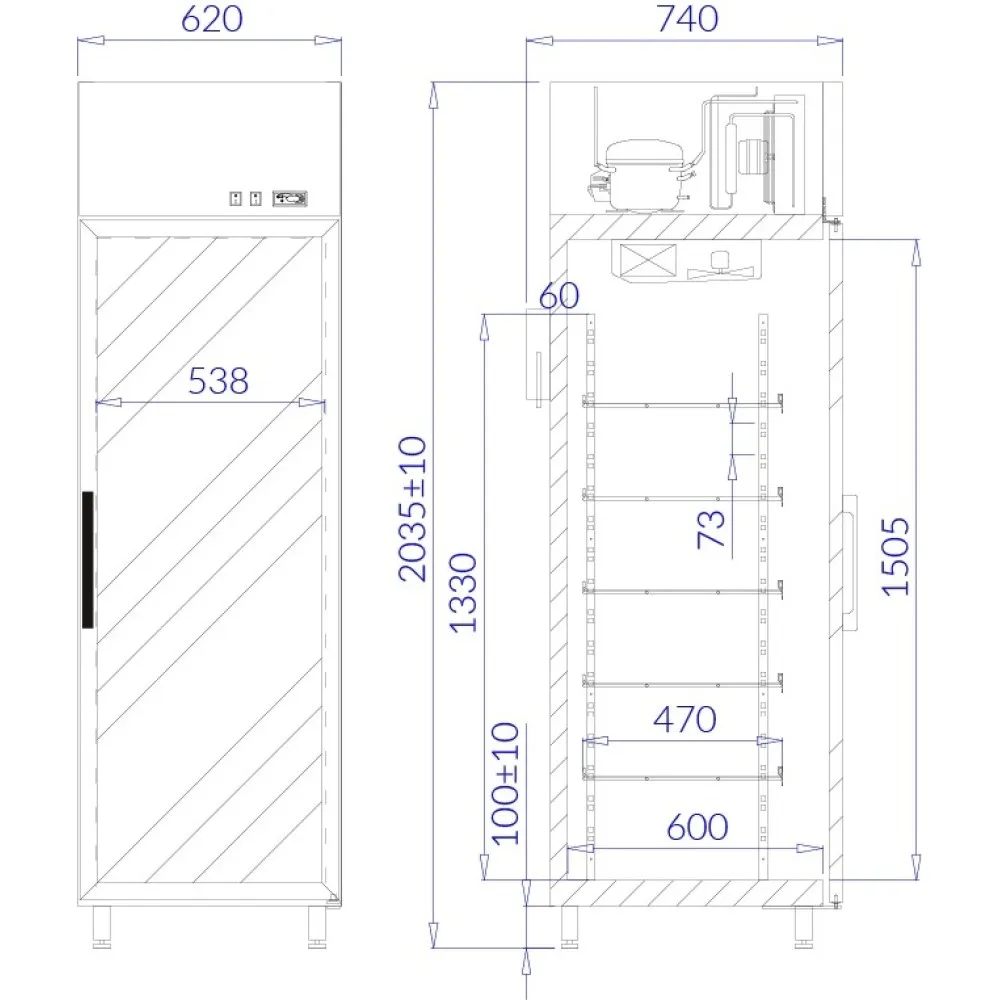 Šaldytuvas EWA 1 AG