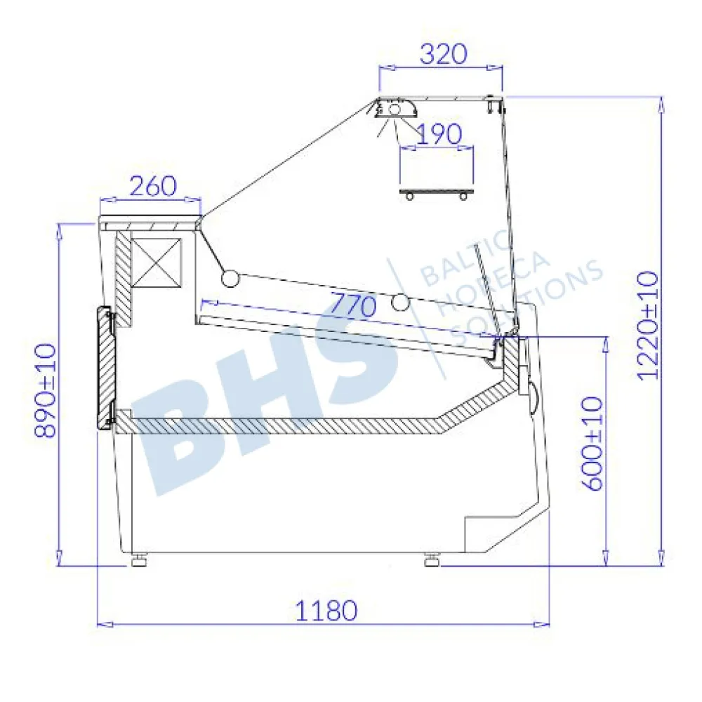 Külm vitriin LUZON 3.75