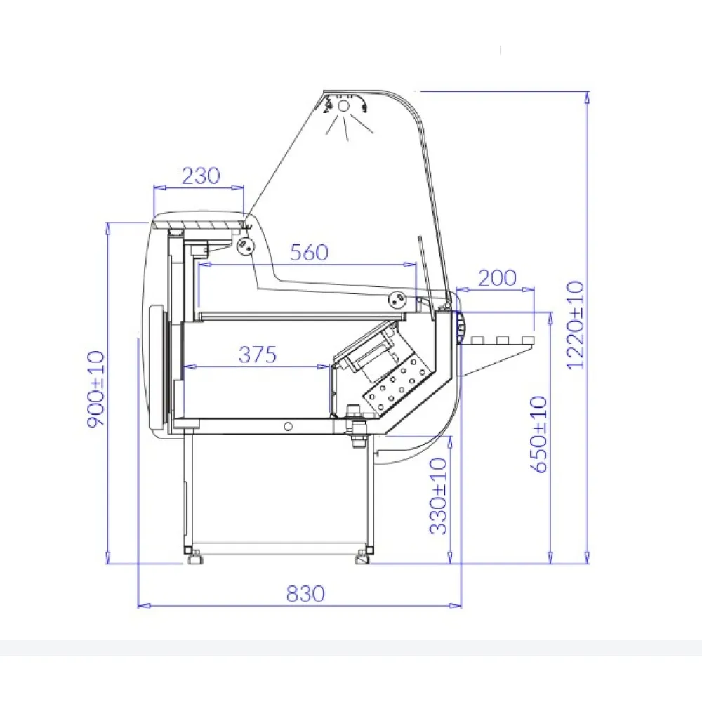 MONIKA DEEP Külm Vitriin 1500 mm