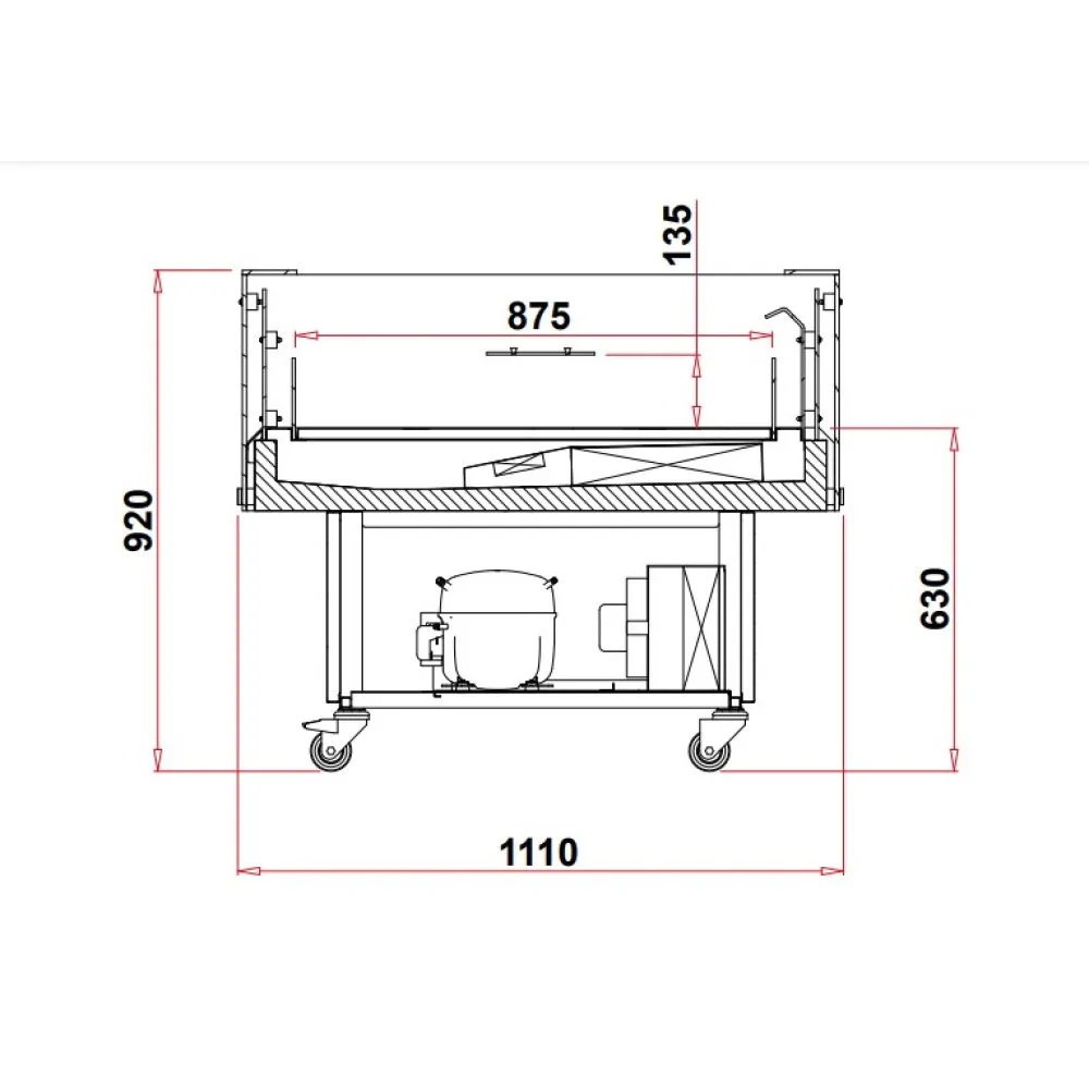 MAXIM 2 Vitriin 1280 mm