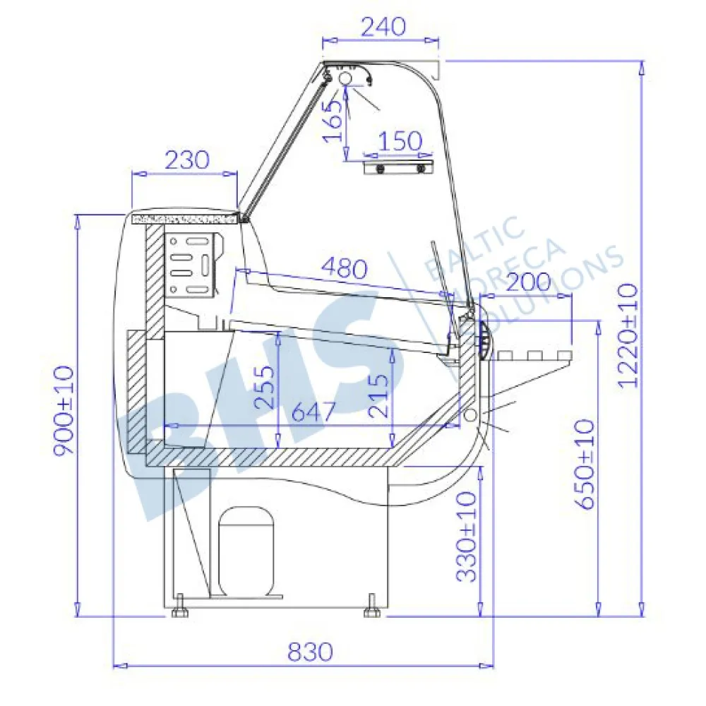 Külmvitriin MONIKA 2.5 - Elegantne ja funktsionaalne