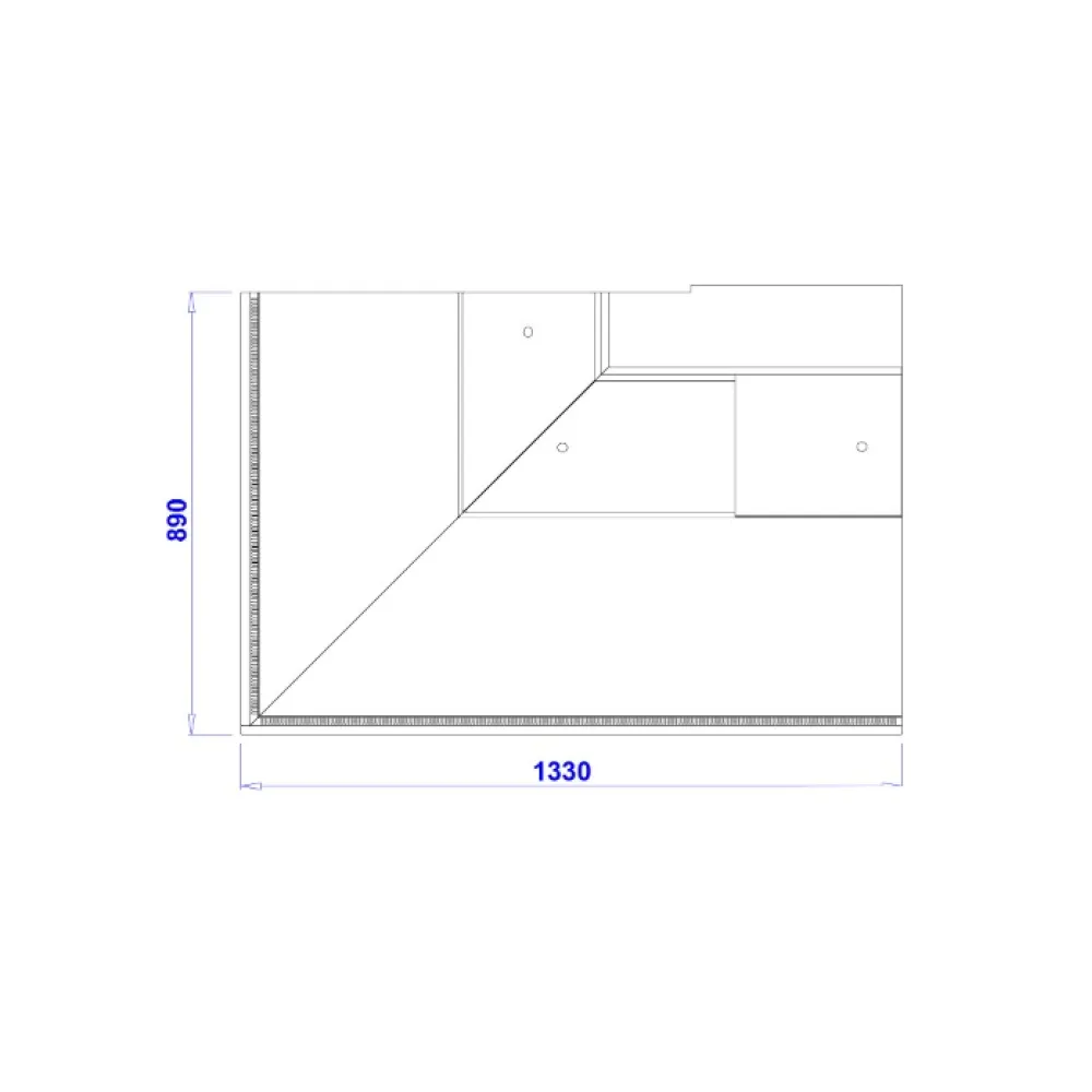 Kondiitritoodete vitriin - nurgaline PARIS NZ90 REMOTE