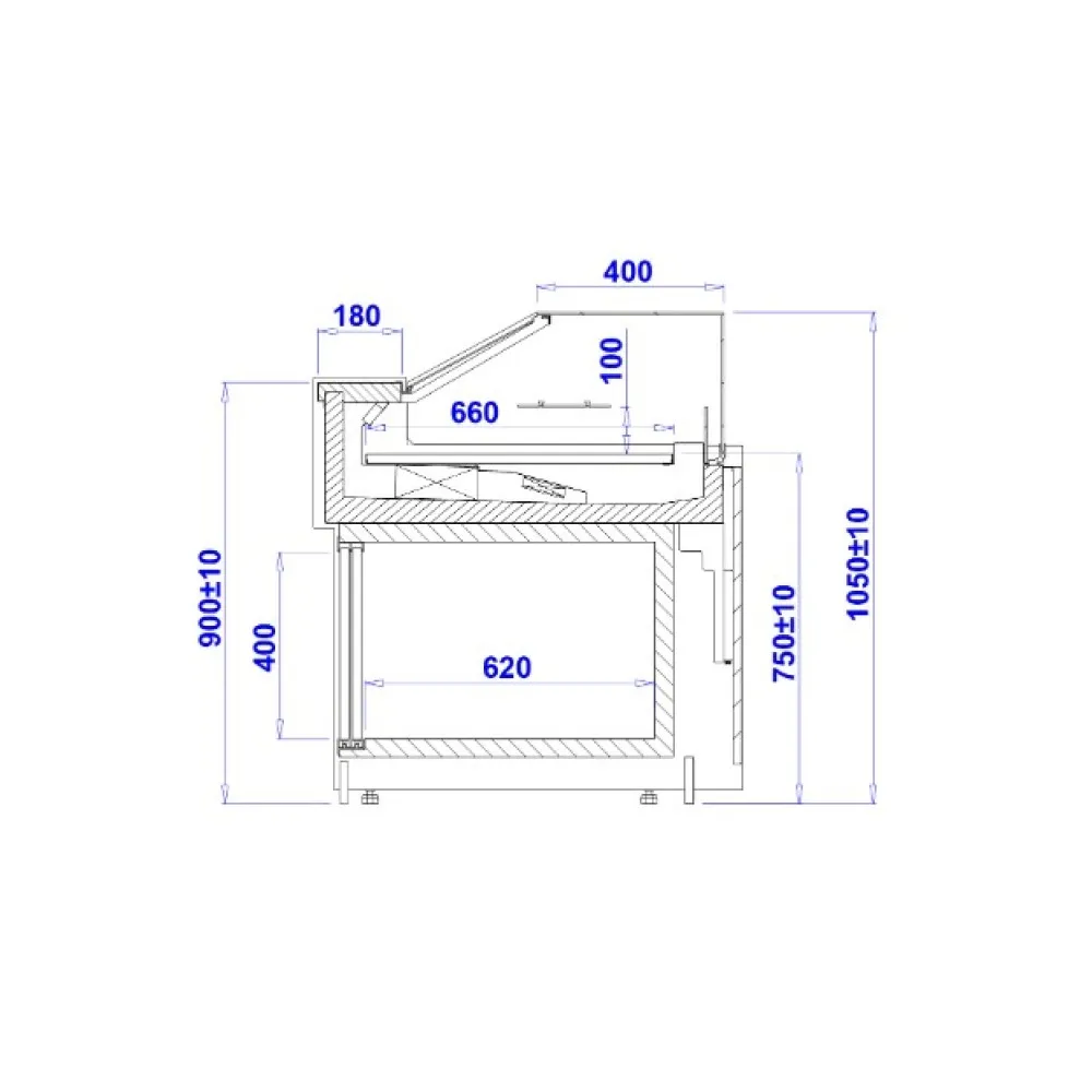 Kondiitritoodete vitriin PARIS Z REMOTE
