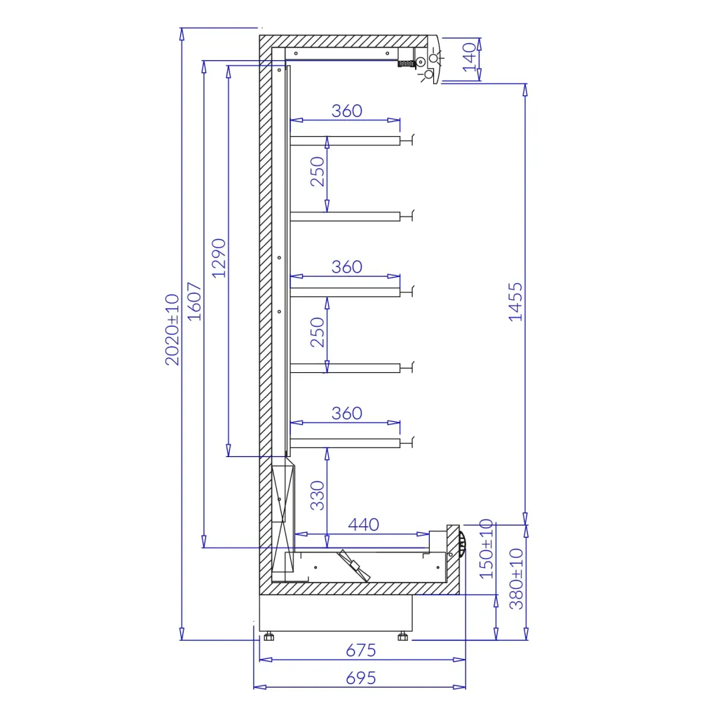 PAROS 1.6 Kaugjuhtimisega Vitriin