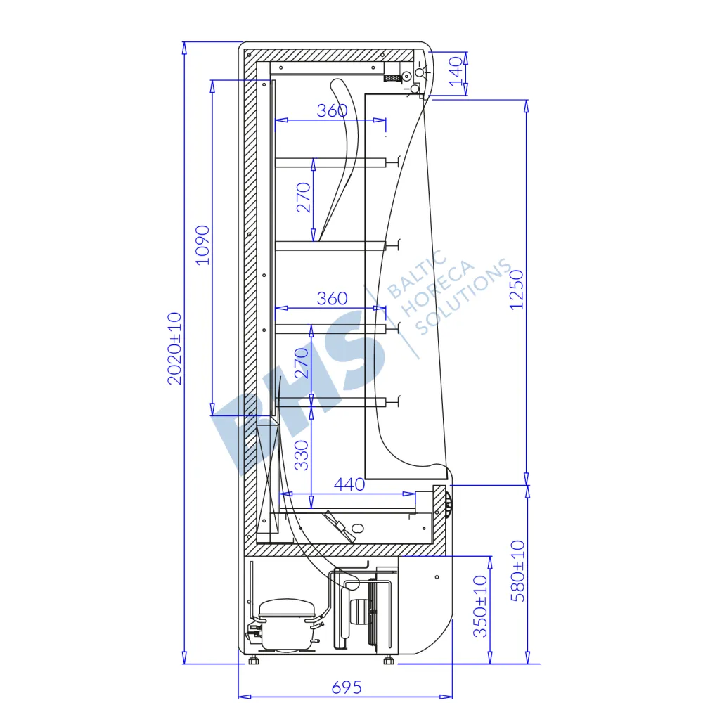 PAROS 1.3 Külm Vitrin