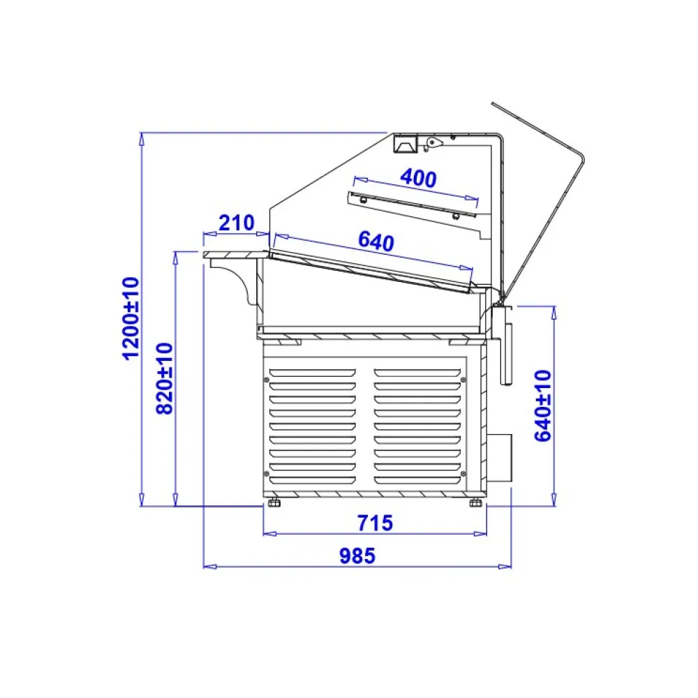 Kondiitritoodete vitriin PASTELLA BAKE 0.9N