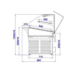 Neutral confectionery showcase PASTELLA BAKE 0.9N