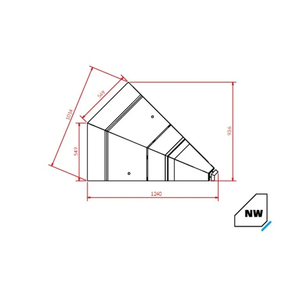 PROXIMA NW45 Vitrīna ar Tālvadību