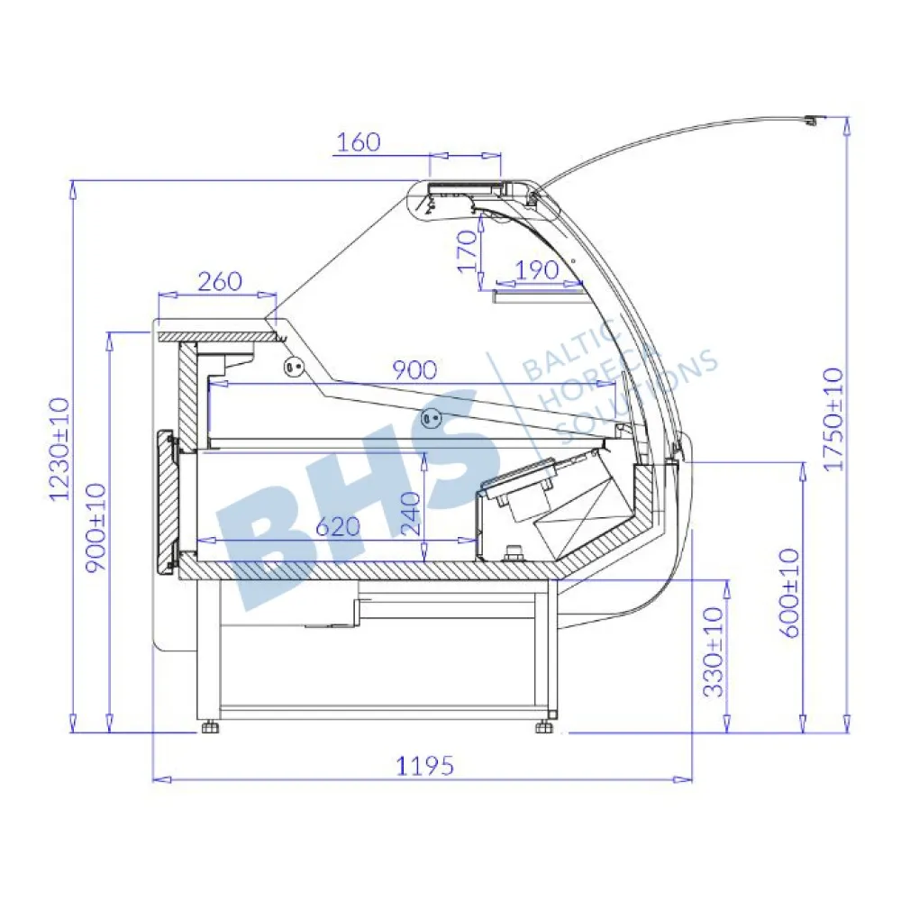SANTIAGO DEEP 1.7WG Külmvitrin