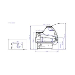 Cold showcase SANTIAGO 1.1S REMOTE