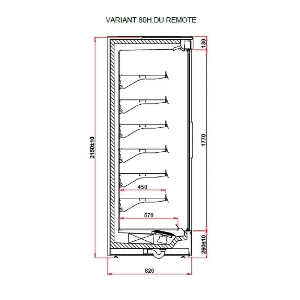 Väike Vitriin VARIANT 1.0 80H REMOTE