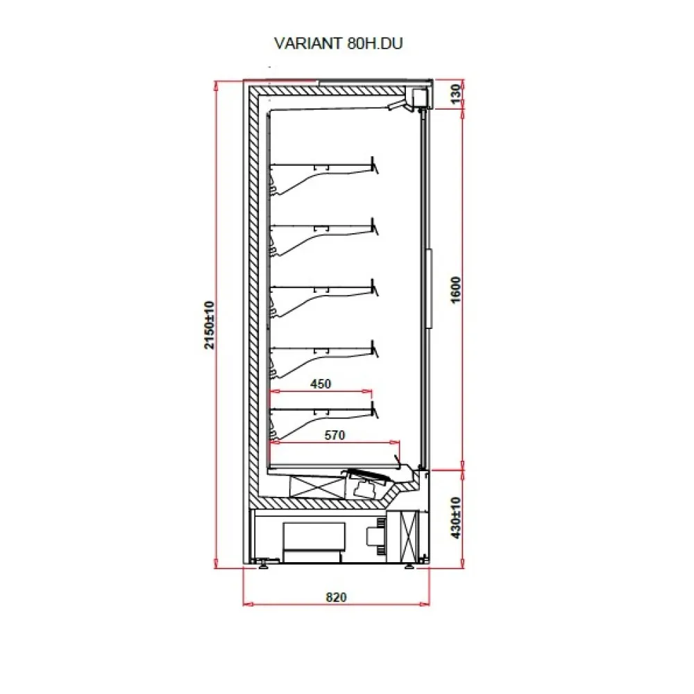 VARIANT 1.25 80H Külmvitriin
