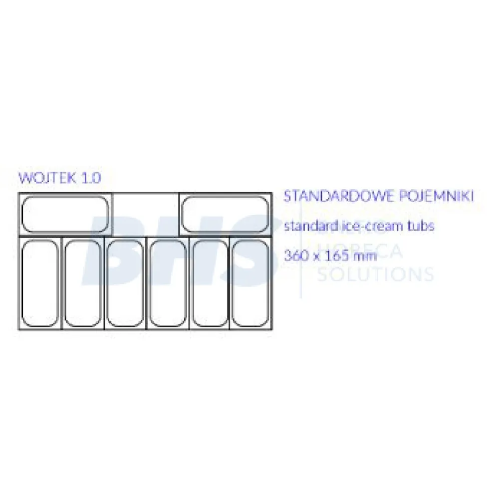 WOJTEK Jäätise Vitriin 1050 mm