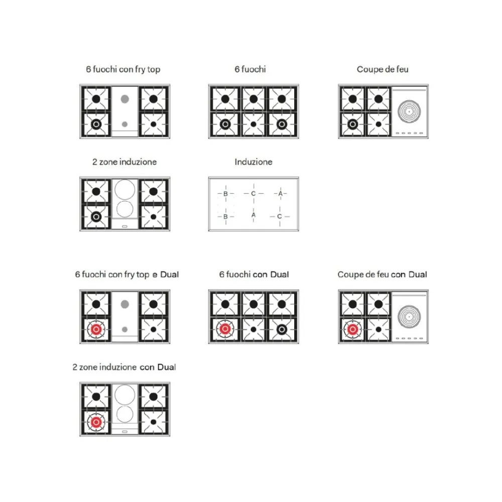 Nostalgie PD10SNE3 Plīts ar cepeškrāsni 100 cm
