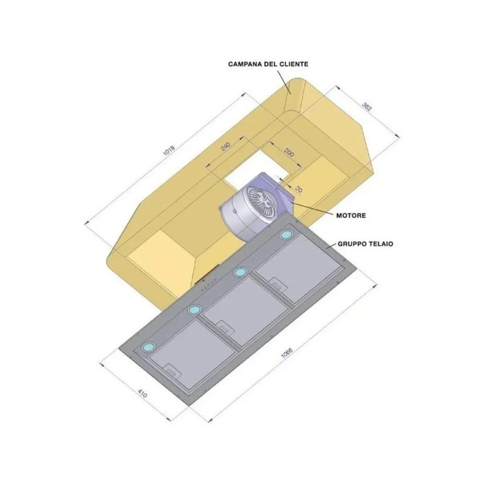 Premium Built-In Cooker Hood IAG120