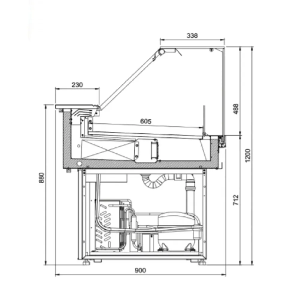 CAPRI C-1 90/GR Vitrina