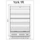 YORK 250/90 Vitriinkapp