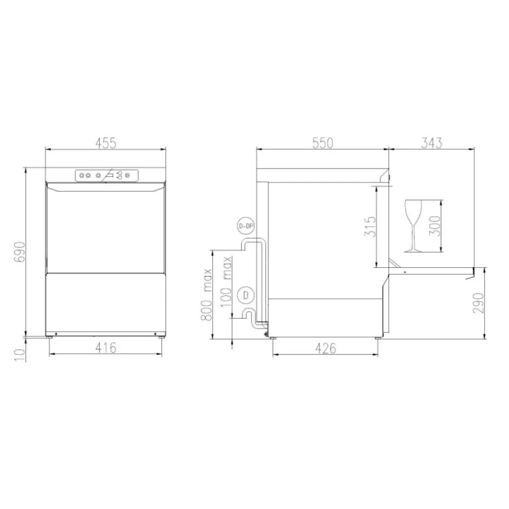 Professionaalne nõudepesumasin FK 40