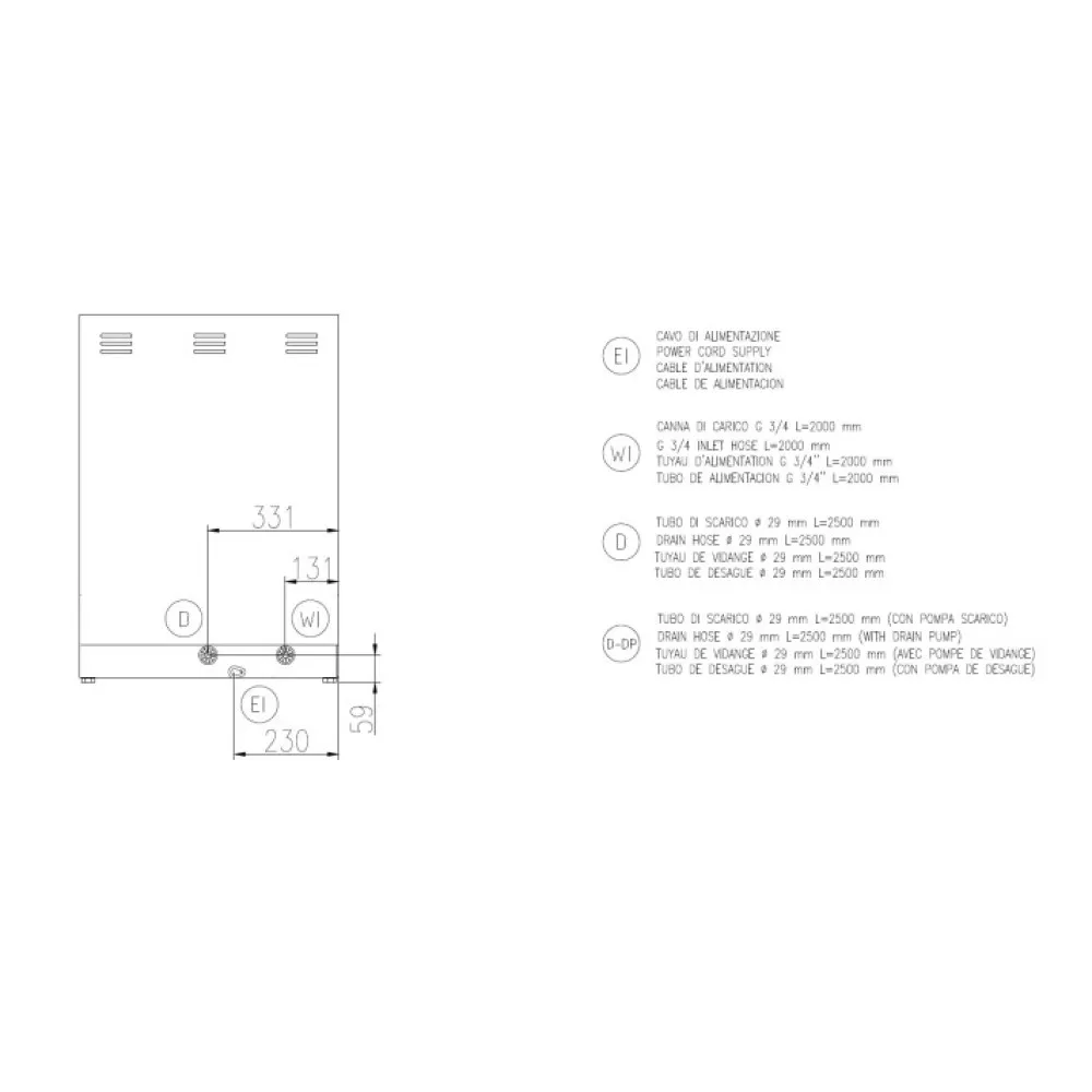 Professionaalne Nõudepesumasin FK 50 E PRS