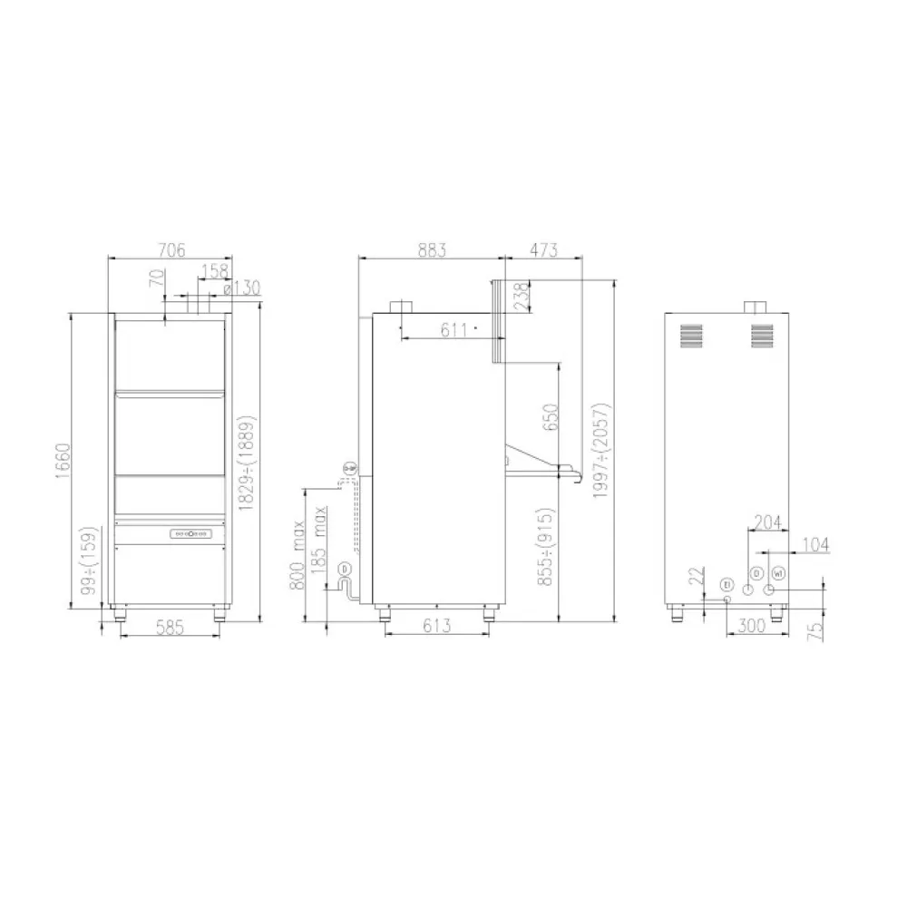 Professionaalne nõudepesumasin UK 55/65 EASY PRS