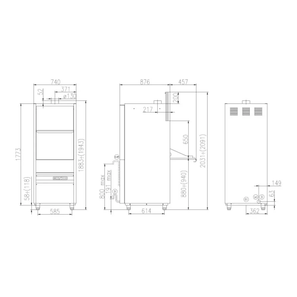 Professionaalne nõudepesumasin UK 55/65 E