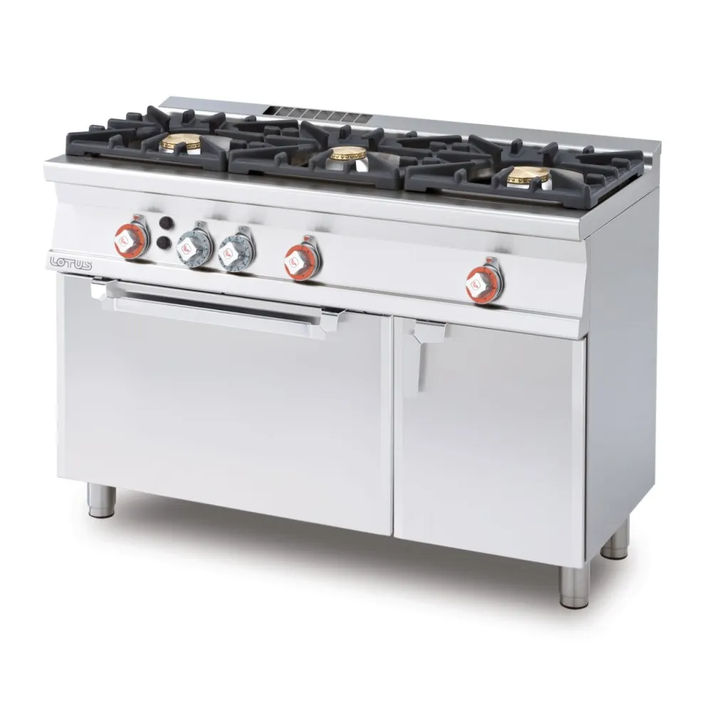 Premium 3-Burner Gas Range with Static Oven