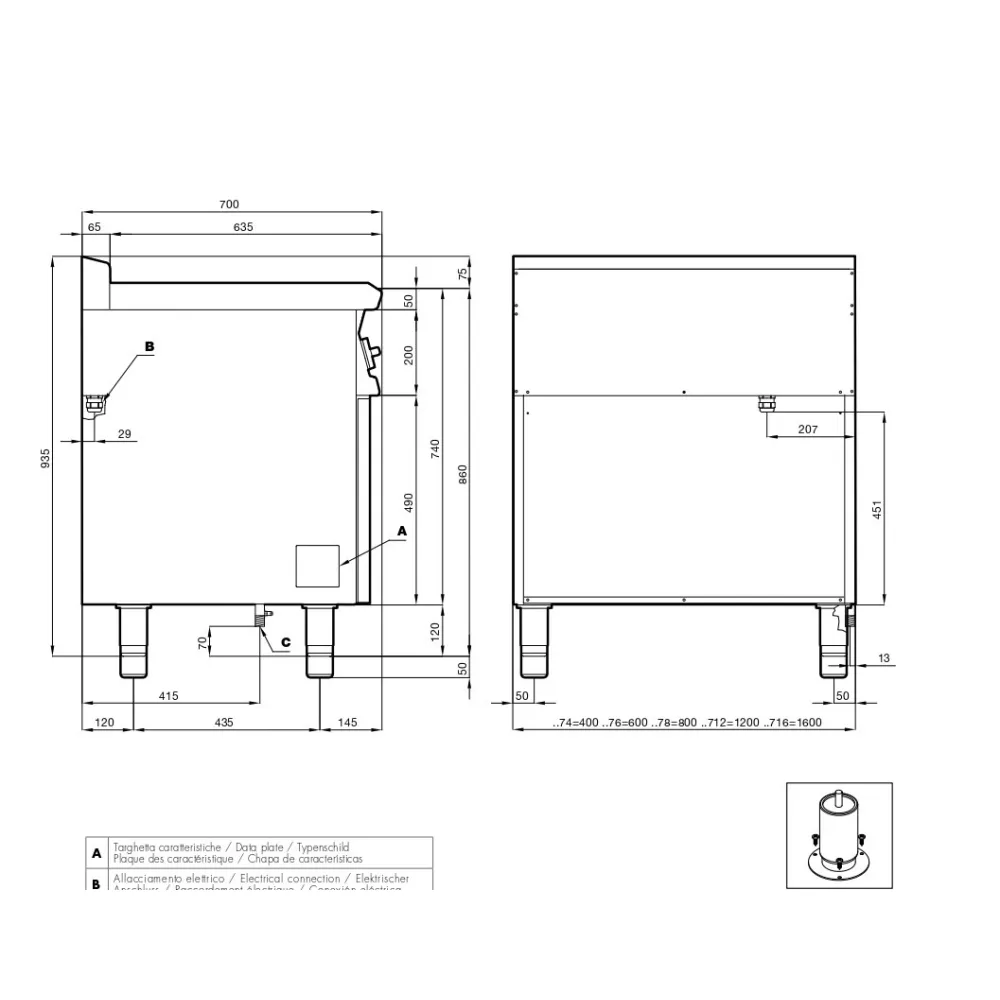 Professionaalne Elektriline Fritüür F2/18-78ETX