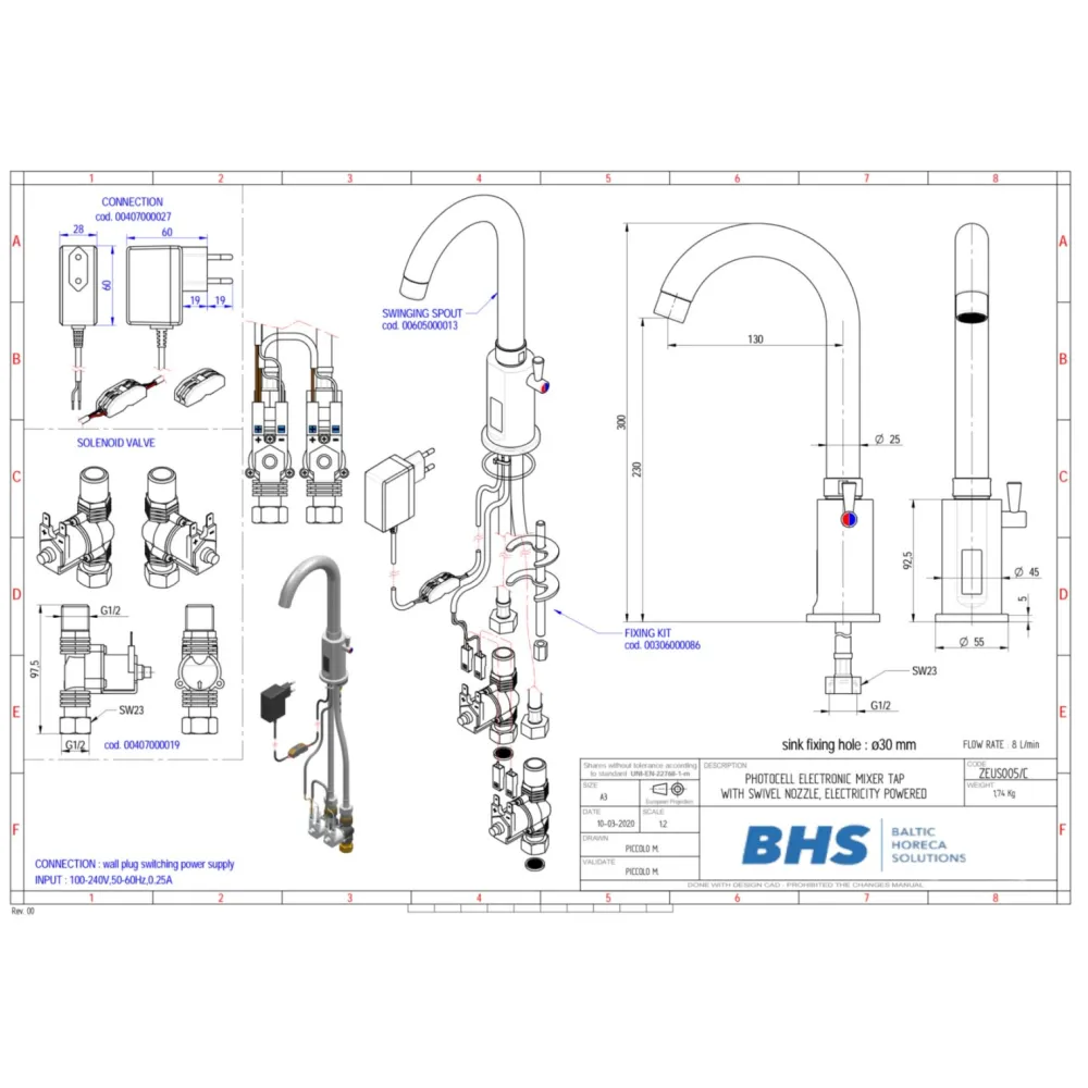 Täpne infrapuna kraan S005/C