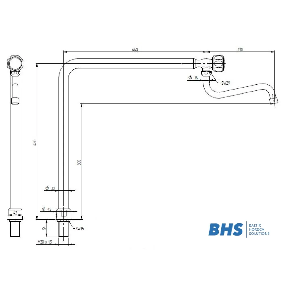 Смеситель для кухни ATENA 10101