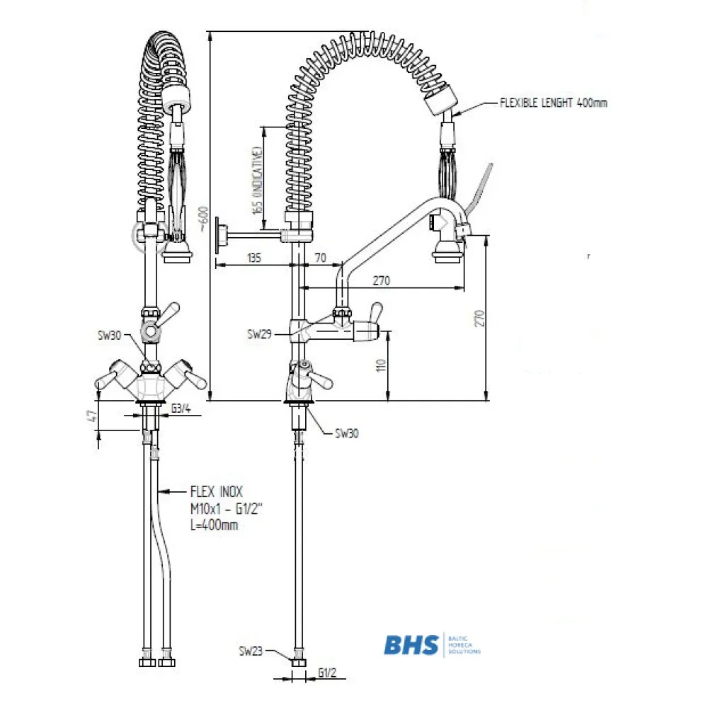 Компактный душевой смеситель 20192