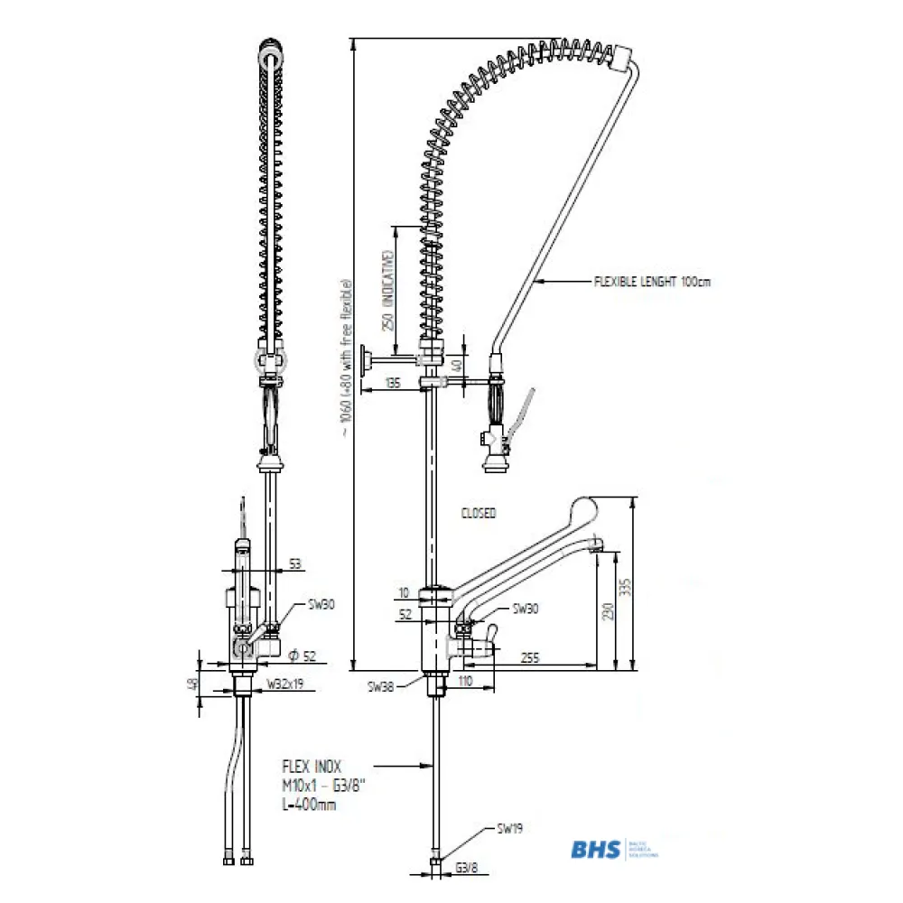 Универсальный душ со смесителем 20249