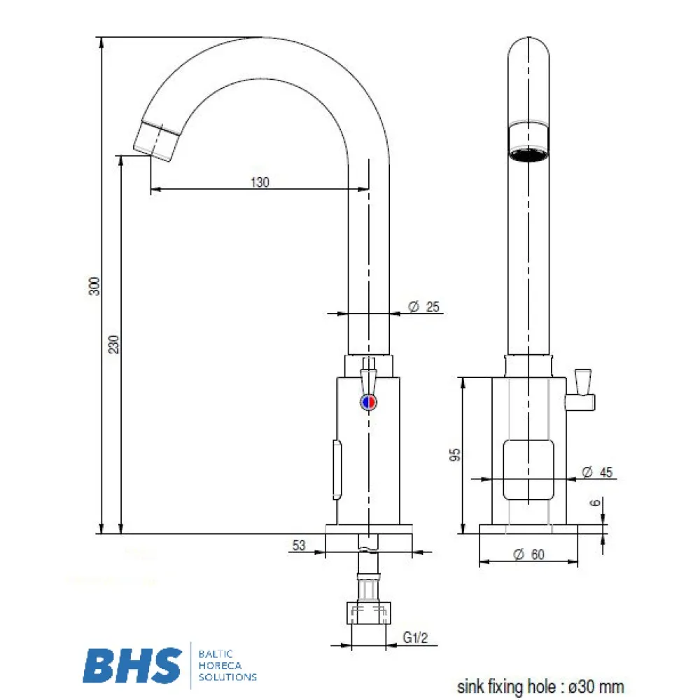 Nutikas elektrooniline köögi kraan 10115