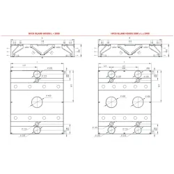 Salos tipo gartraukis su oro srove ir oro padavimu HFCD 1500