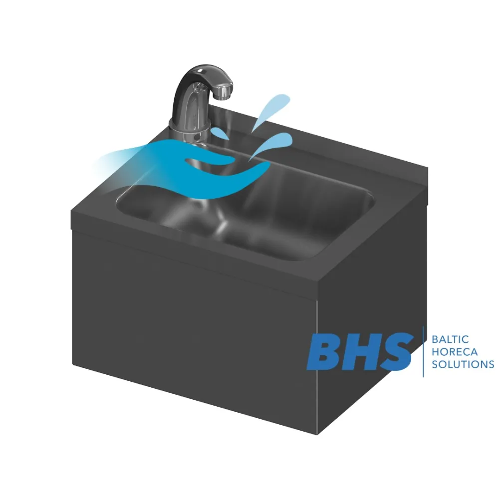 Stainless Steel Work Table with Integrated Sink and Tap