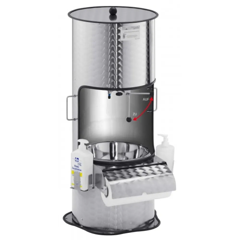 Elegant Stainless Steel Wash Basin with Water Tank