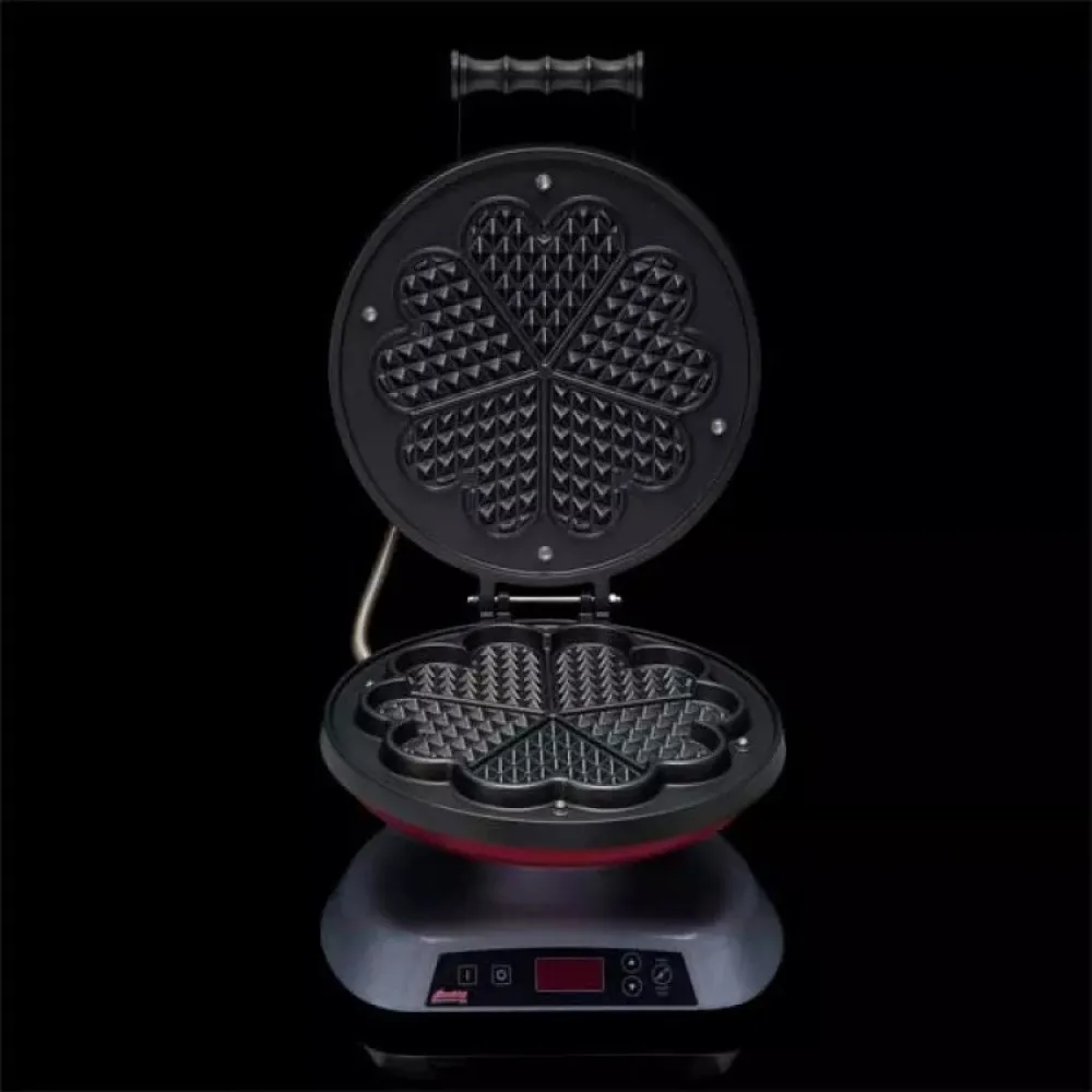 Vafeļu panna Galaxia – Metāliski sarkana