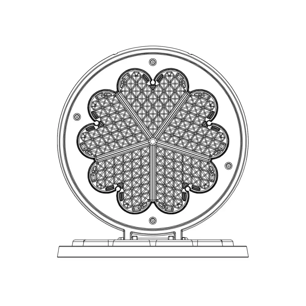 Vafeļu panna Galaxia – Metāliski sarkana