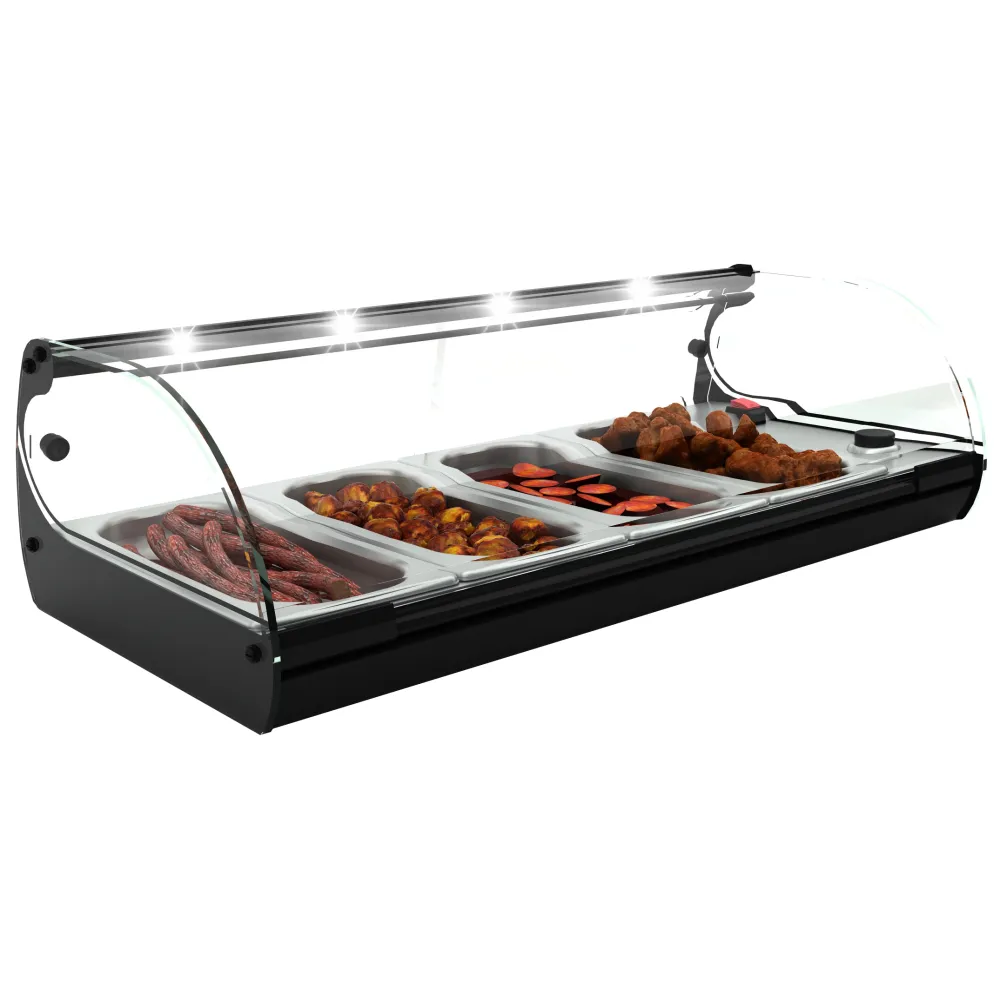 Karstā vitrīna GN traukiem Cristal 4