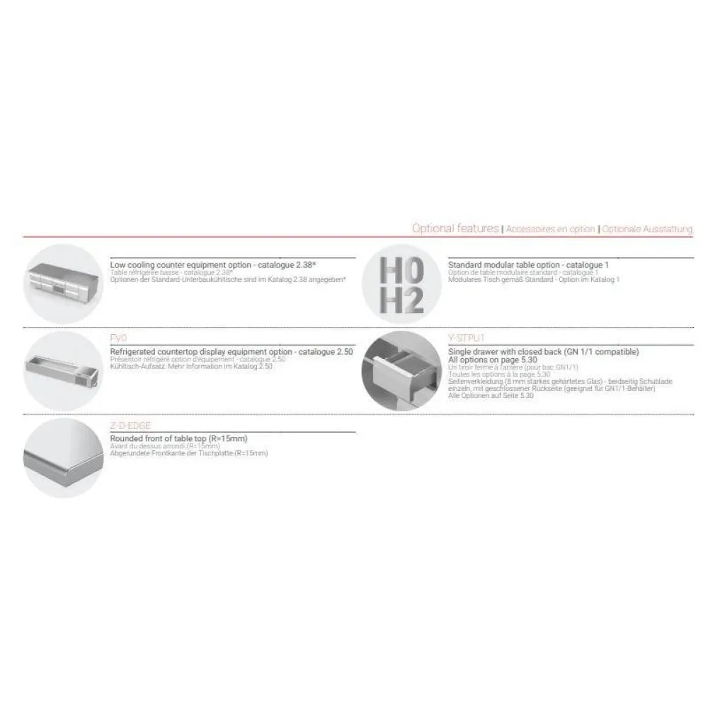 Профессиональный стол для пиццы 1720 мм