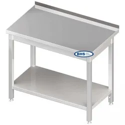Metal table with shelf 1800