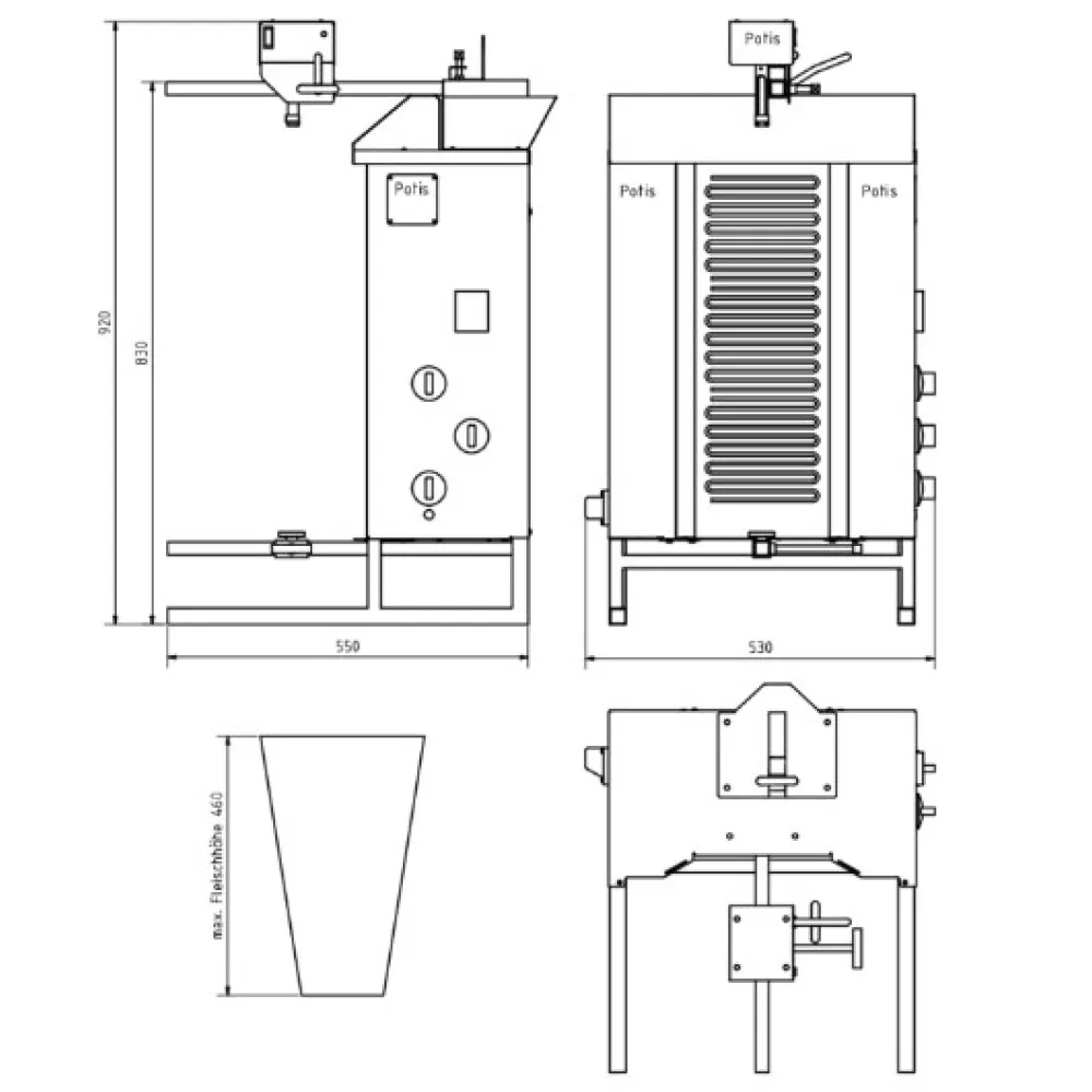Elektriline Güroskoop Grill CE3 40kg