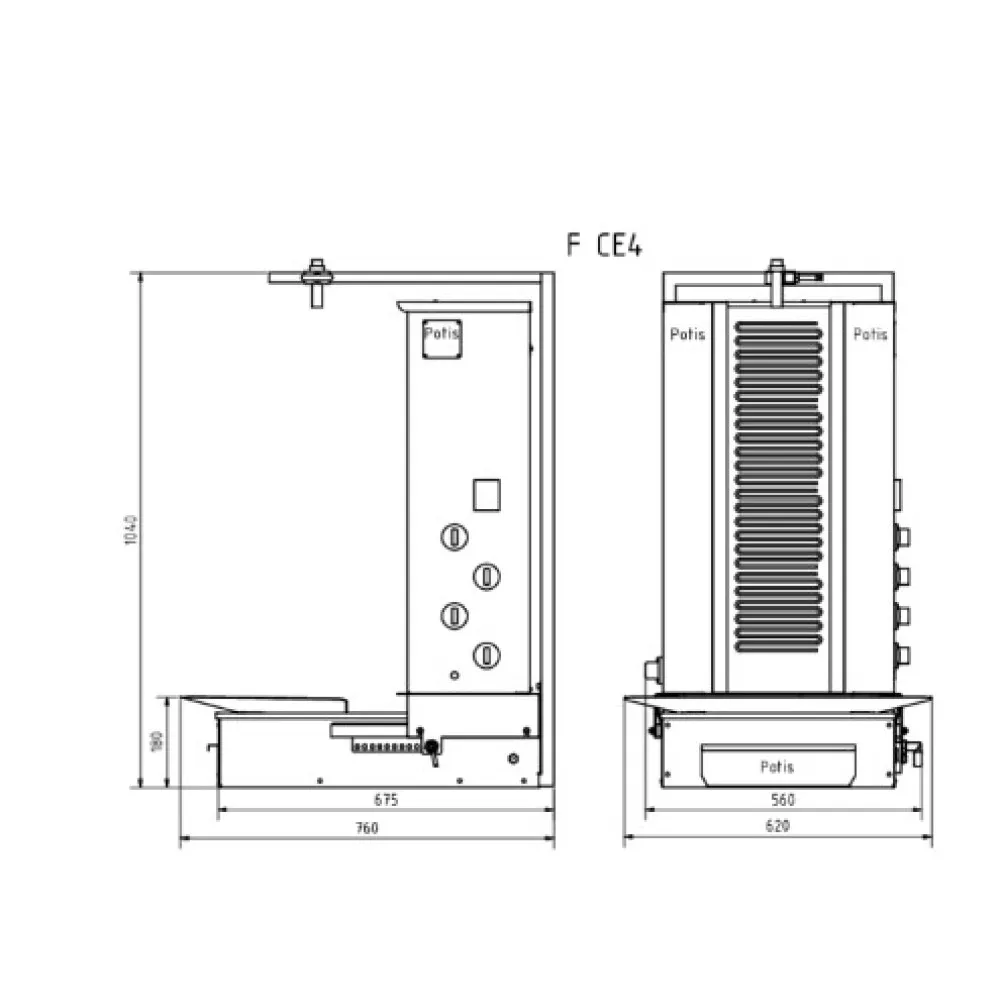 Elektrinis giroskopo grilis F CE4 70kg