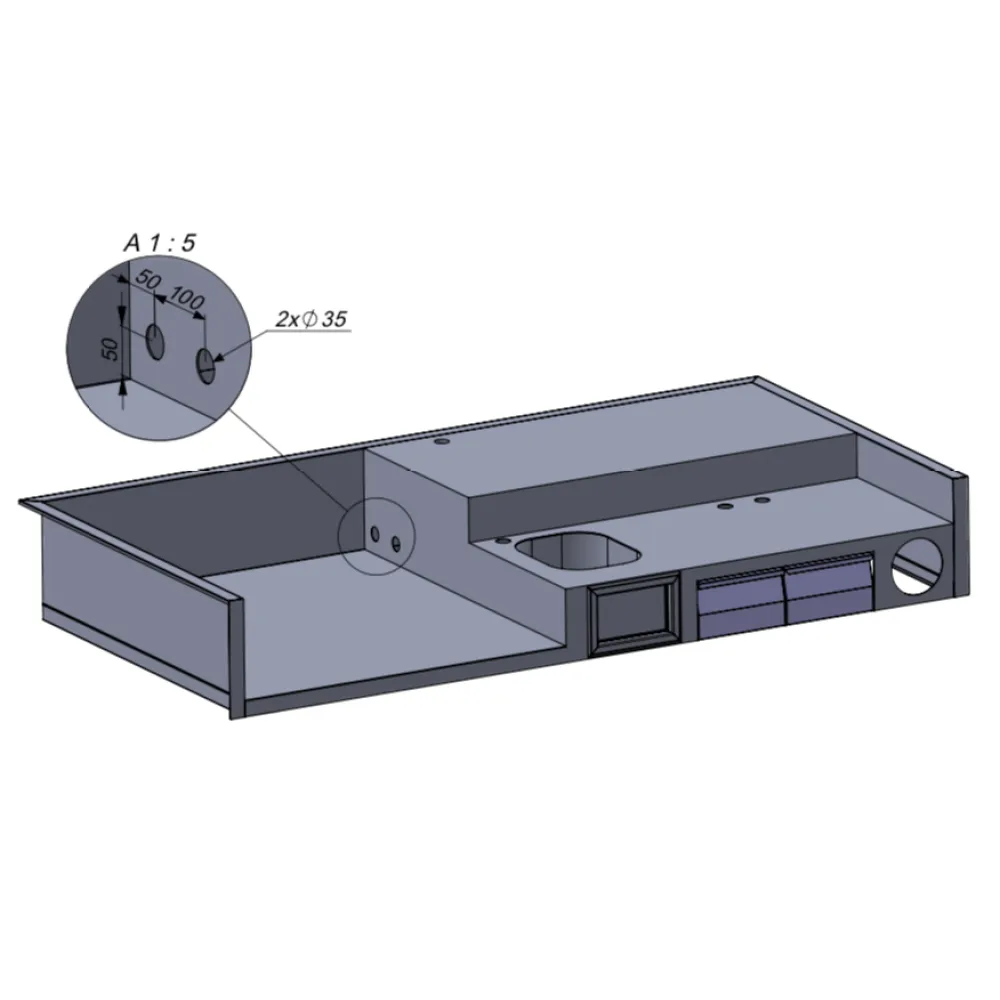 Projektai - Darbo paviršius su kriaukle