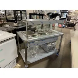 Karstais marmīts ar aizsargstiklu GN1/1 x 4