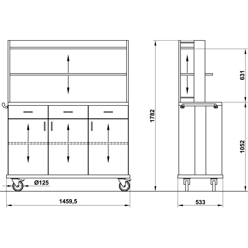Modernne teenindusjaam ALKOR3AP B/R