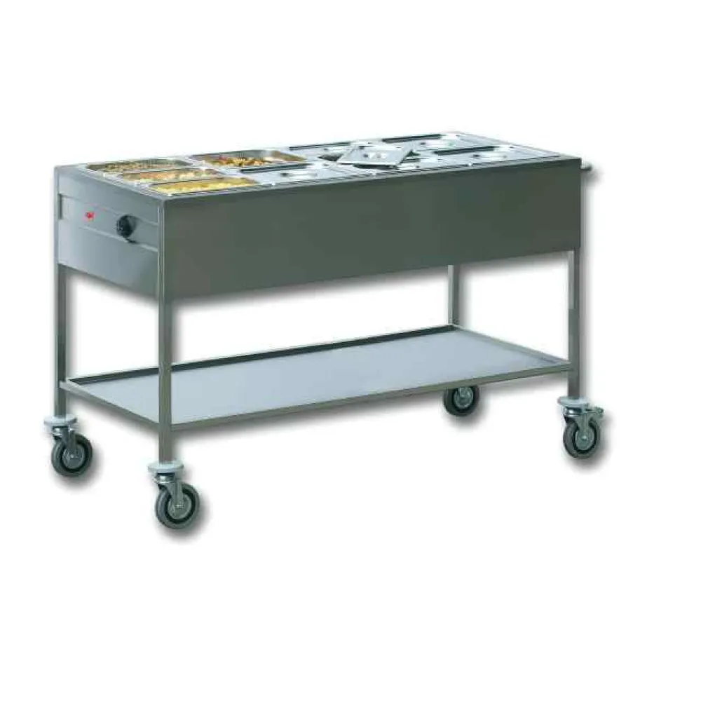Capricorno Bain Marie Trolley 4 GN1/1